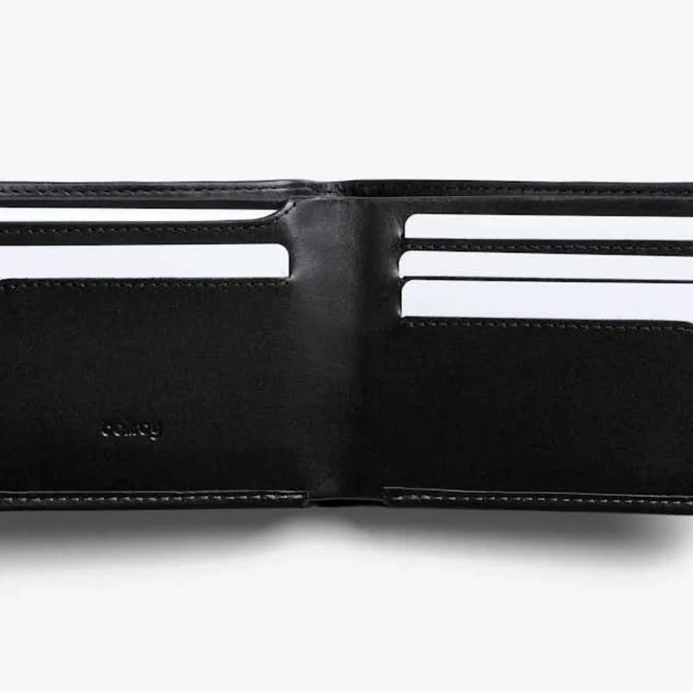 BELLROY HIDE AND SEEK MENS LEATHER BIFOLD WALLET BLACK NWOT